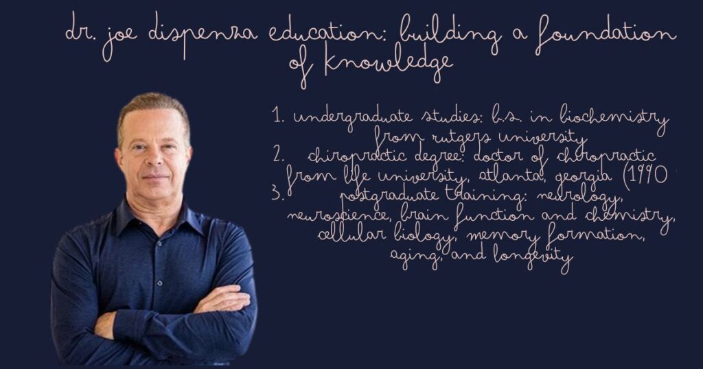 Dr. Joe Dispenza Education: Building a Foundation of Knowledge